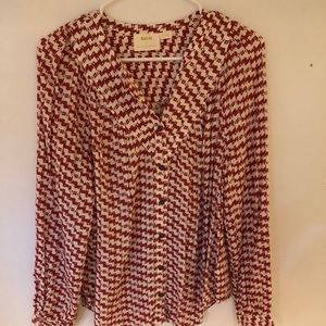 Anthropologie long sleeve blouse
